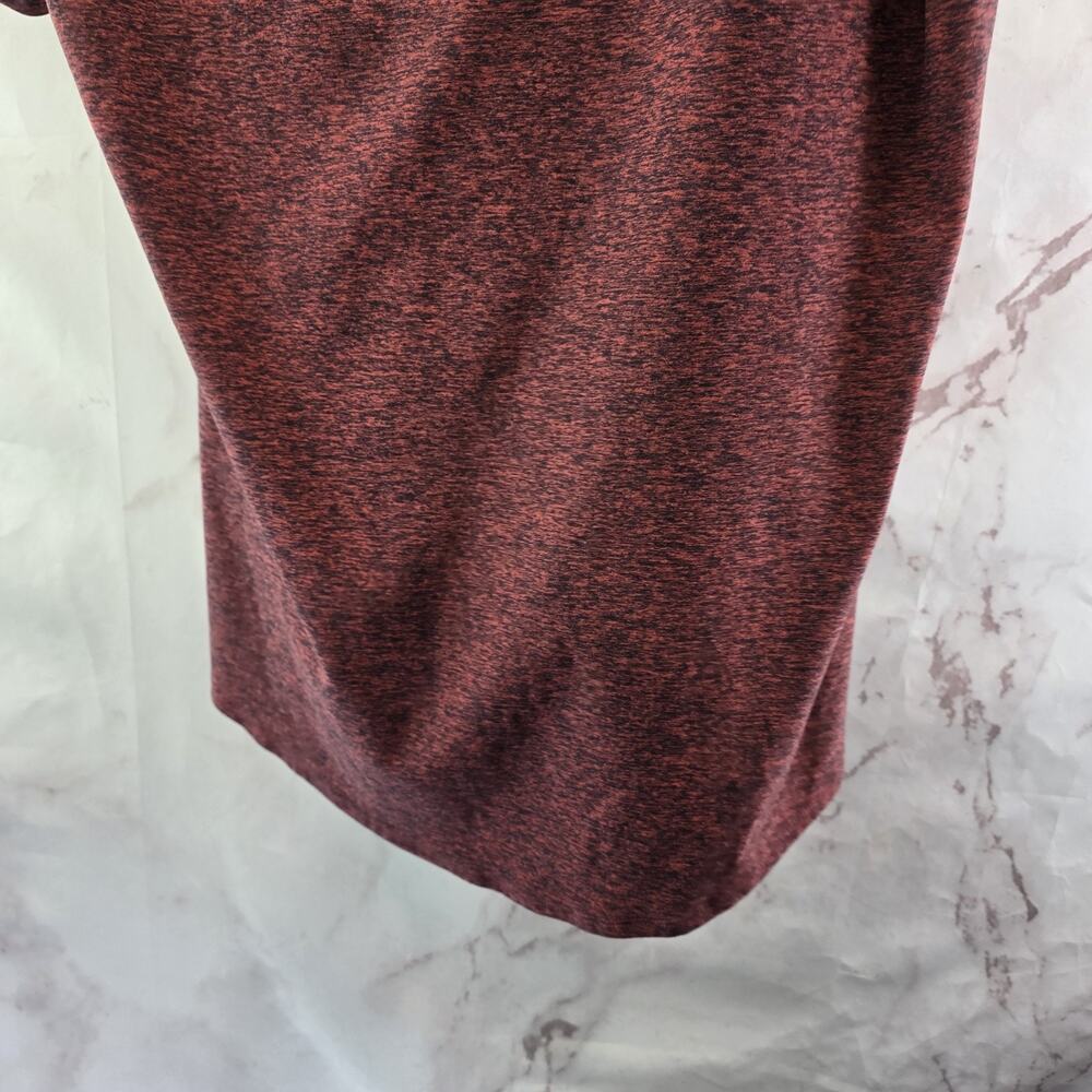 Oiselle Shirt Womens 12 Pink Flyout Short Sleeve Crew Heathered Soft Tee - Picture 7 of 8